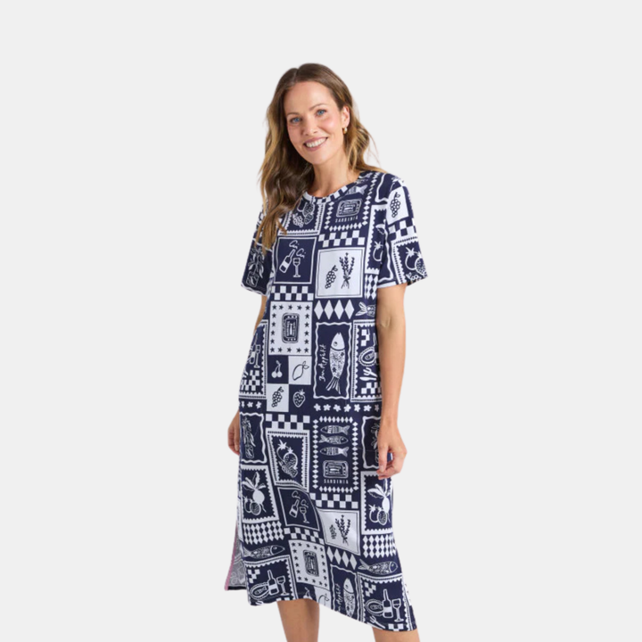 Chin Chin Dress - Navy