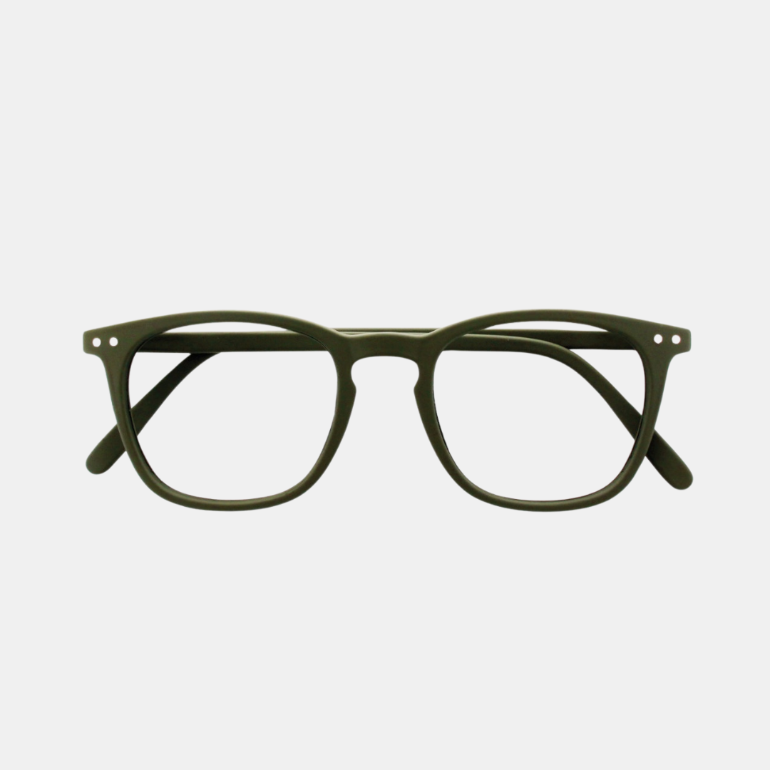 Izipizi | Reading Glasses Collection E Khaki Green +3 | Shut the Front Door