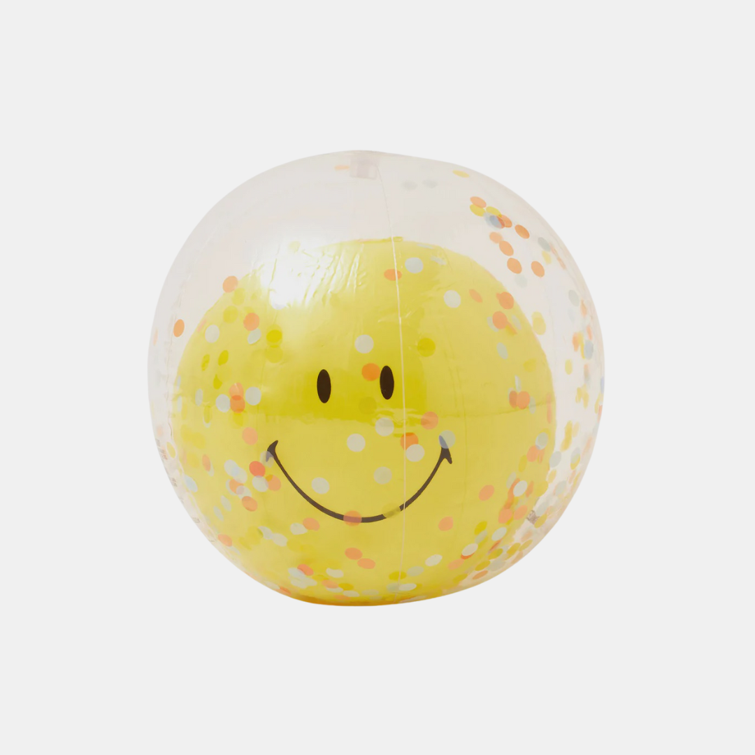 Sunnylife | Inflatable Beach Ball - Smiley | Shut the Front Door