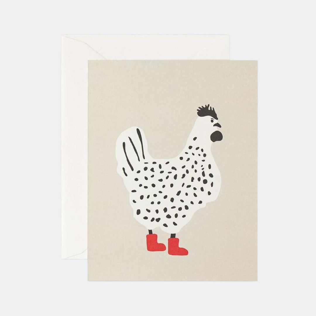 Father Rabbit | Card Rooster Red Boots | Shut the Front Door