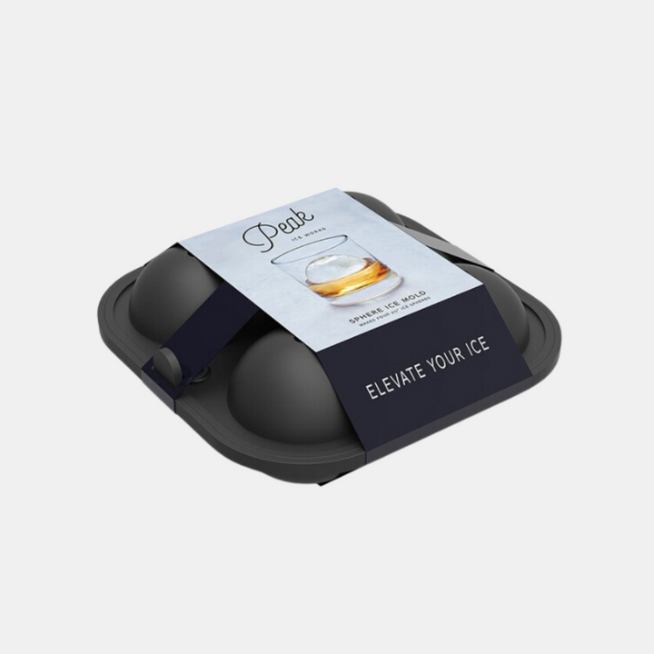 Peak | Sphere Ice Mold - Marble Black | Shut the Front Door