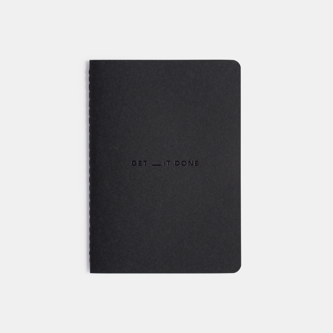 Mi Goals | Get It Done Notebook A6 Black | Shut the Front Door