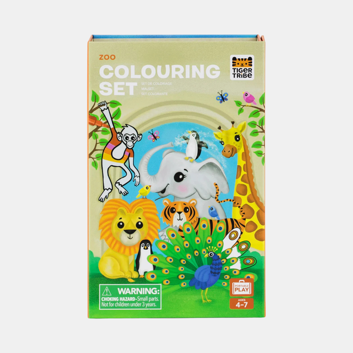Tiger Tribe | Colouring Set - Zoo | Shut the Front Door