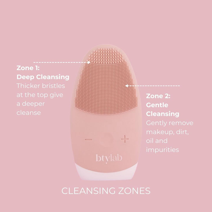 BTYLab | 2-in-1 Sonic Cleanser - Blush | Shut the Front Door