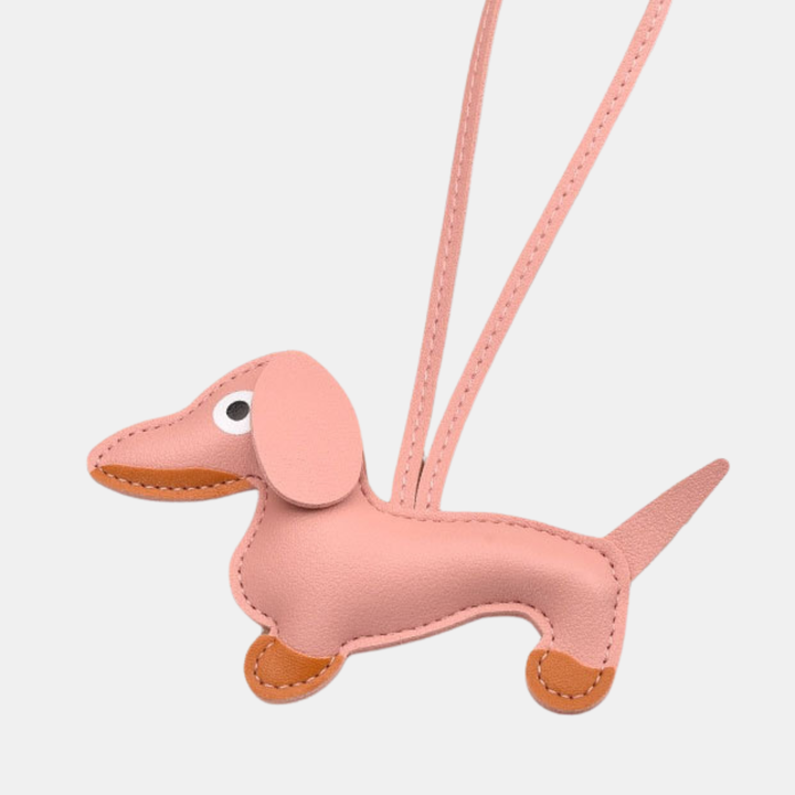 Antigone | Dachshund Bag Charm - Rose Pink | Shut the Front Door