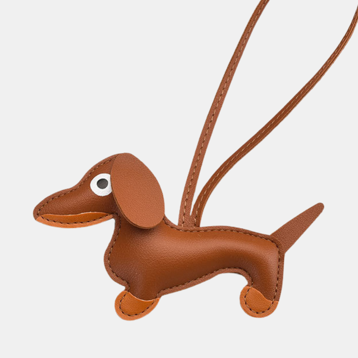 Antigone | Dachshund Bag Charm - Tan | Shut the Front Door