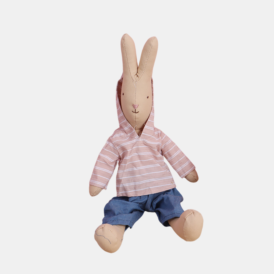 Antigone | Decor Rabbit - Pink Stripe Hoodie | Shut the Front Door