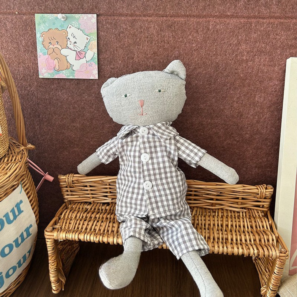 Antigone | Decor Cat - Grey Gingham | Shut the Front Door