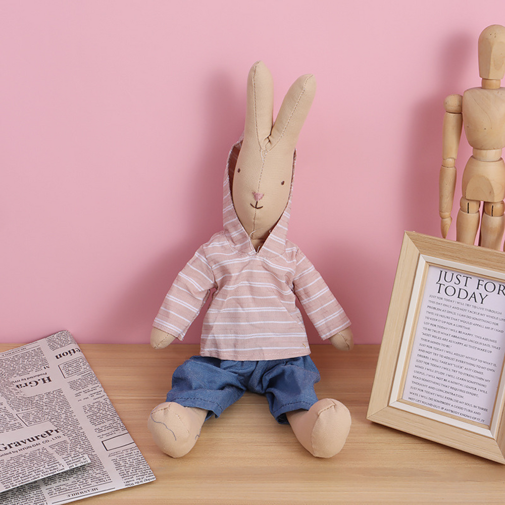 Antigone | Decor Rabbit - Pink Stripe Hoodie | Shut the Front Door