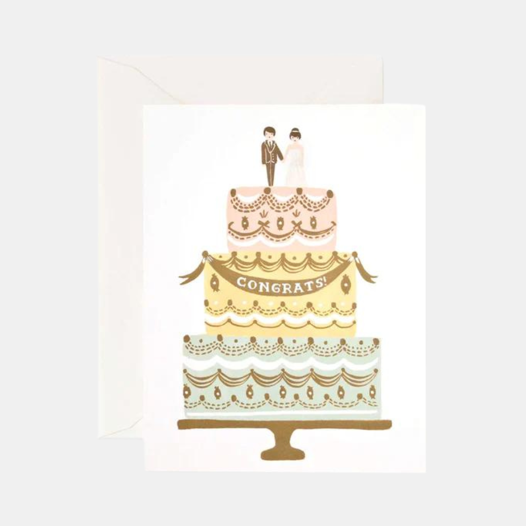 Rifle Paper Co | Card Congrats Wedding Cake | Shut the Front Door
