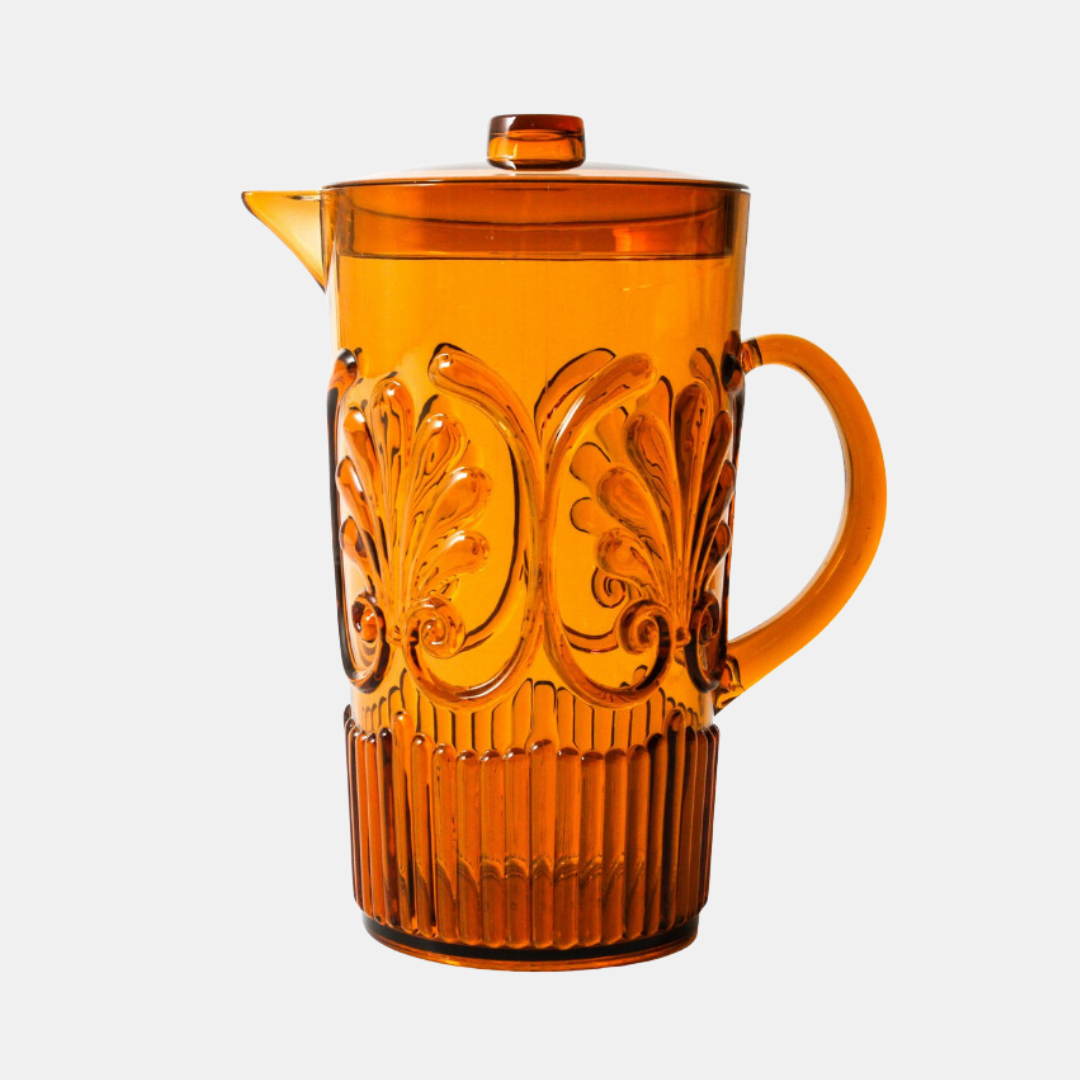 INDIGO LOVE | Flemington Acrylic Jug - Amber | Shut the Front Door