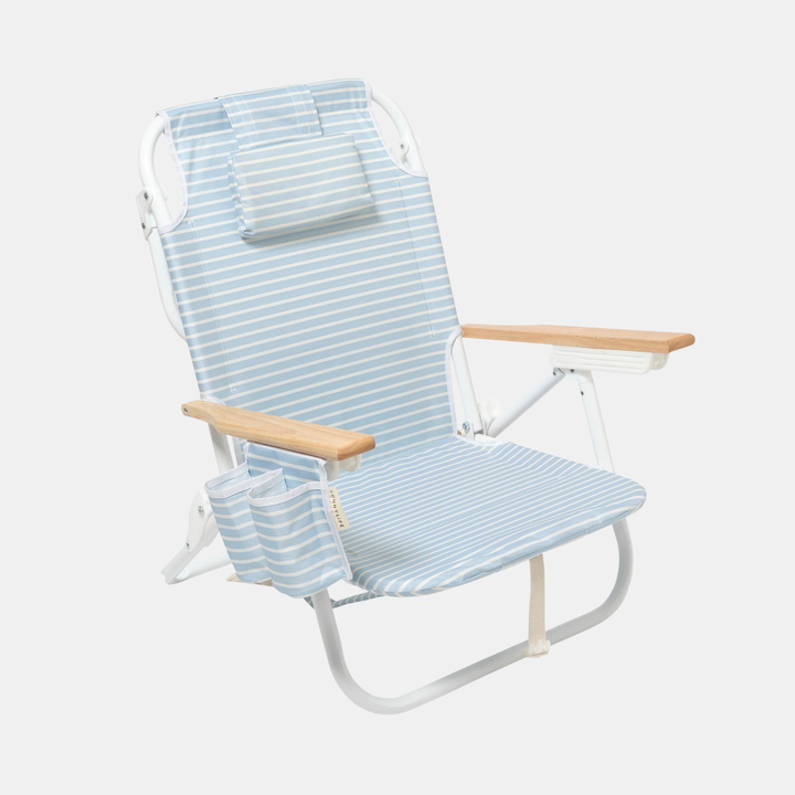 Sunnylife | Deluxe Beach Chair - Blue Stripe | Shut the Front Door