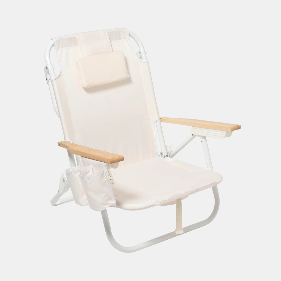 Sunnylife | Deluxe Beach Chair - Cream | Shut the Front Door