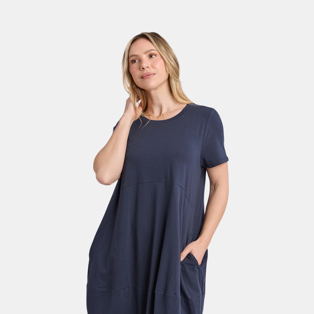 Diana S/S Dress - China Blue