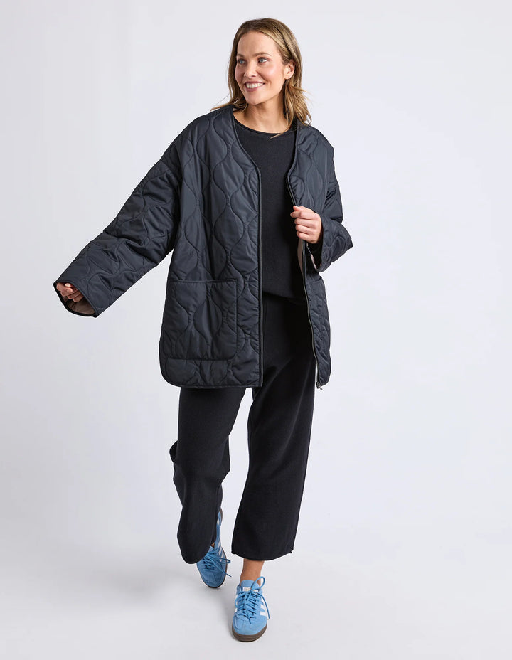 Elm Knitwear | Dusty Jacket - Black | Shut the Front Door