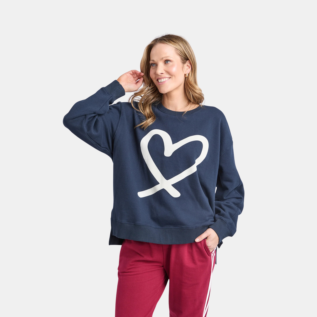 Elm Knitwear | Elin Crew - Navy | Shut the Front Door