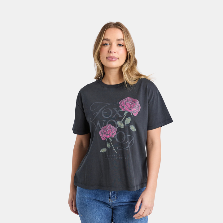 English Rose Tee - Black