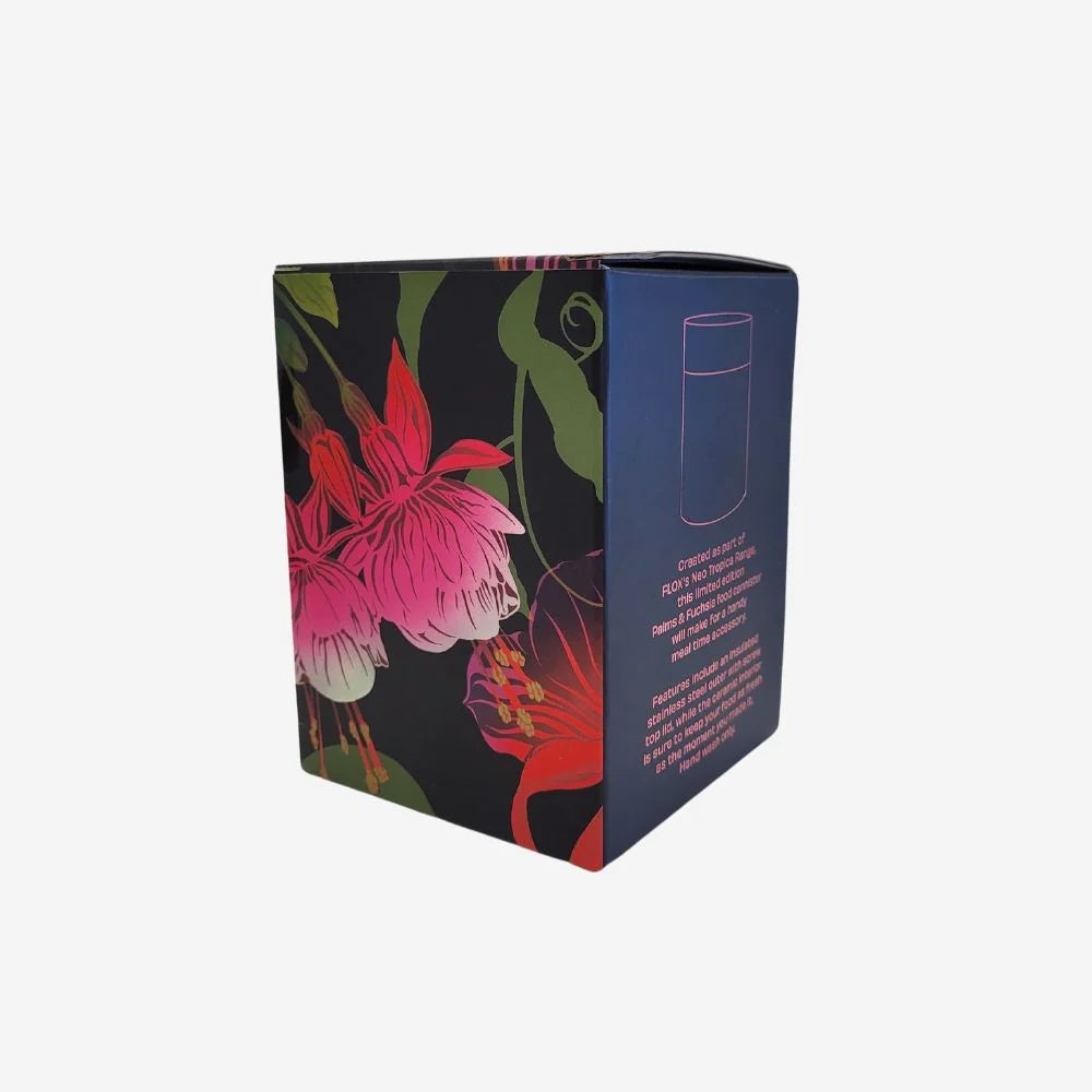 Flox | Flox Food Canister - Palms & Fushia | Shut the Front Door