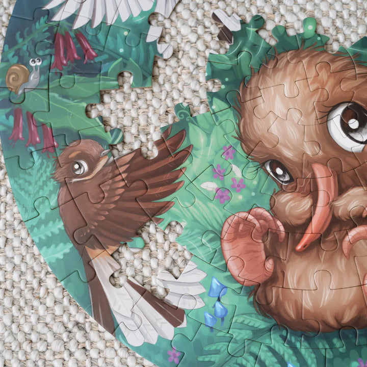 Fantail Flurry Round 100pc Puzzle