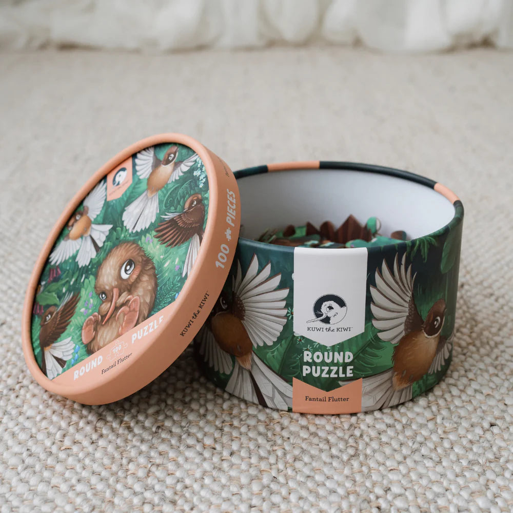 Fantail Flurry Round 100pc Puzzle