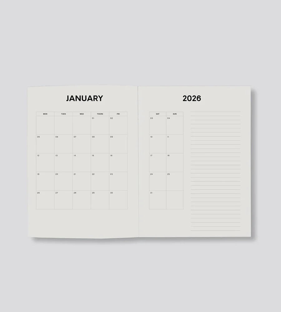 2026 Weekly Diary - Midnight