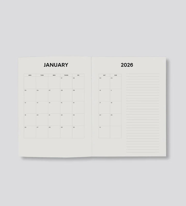 2026 Weekly Diary - Midnight