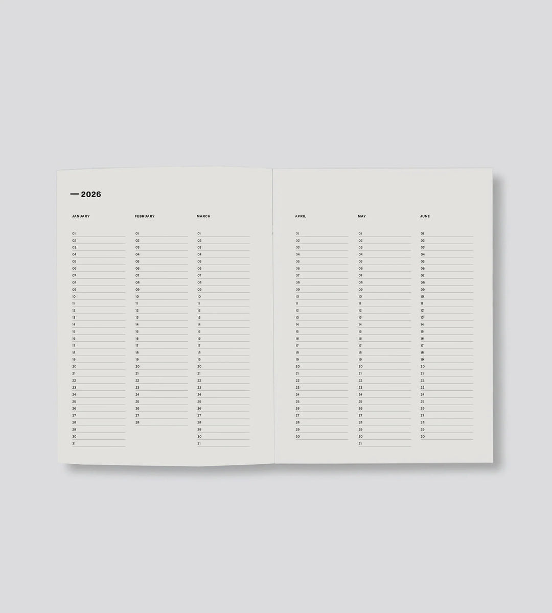 Father Rabbit 2026 Weekly Diary - Prussian Blue Floral