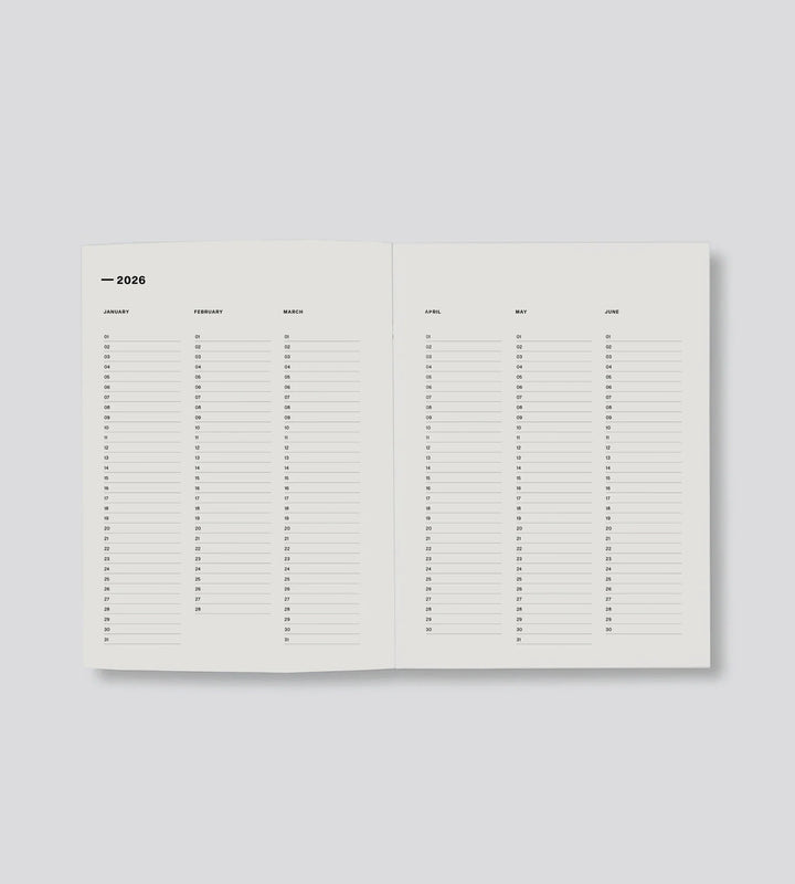 Father Rabbit 2026 Weekly Diary - Prussian Blue Floral