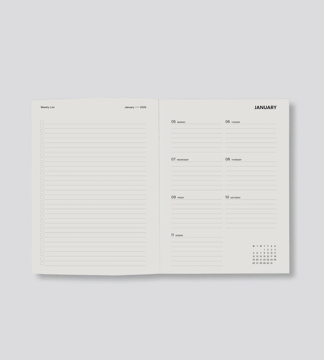 Father Rabbit 2026 Weekly Diary - Dusk