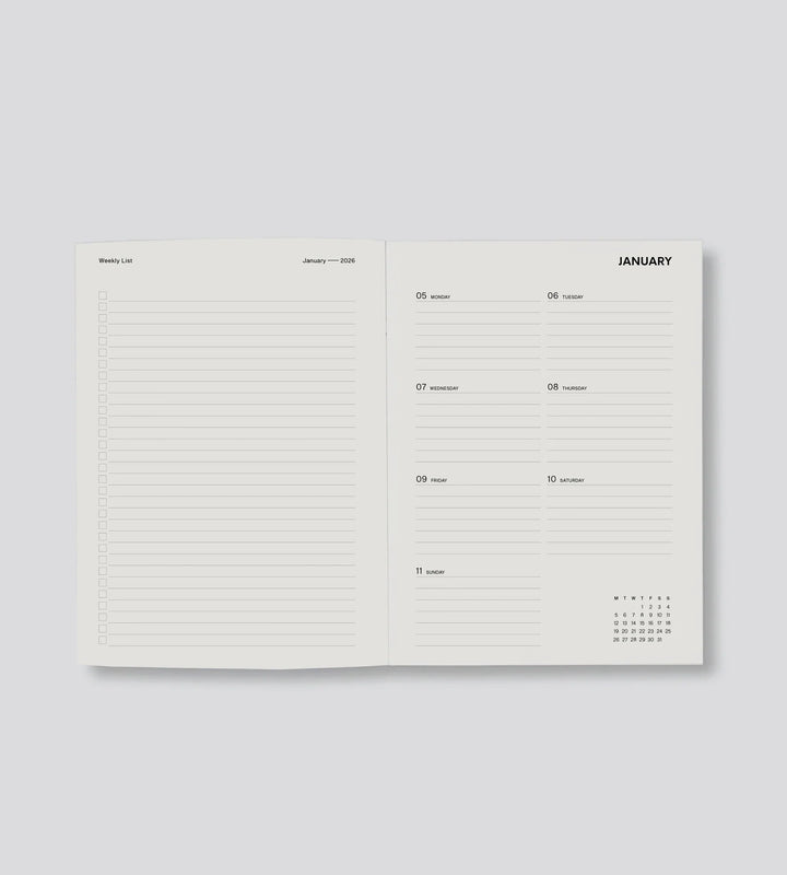 Father Rabbit 2026 Weekly Diary - Dusk