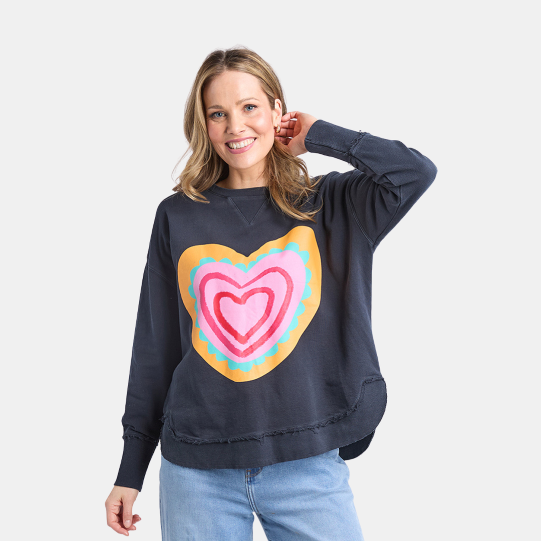 Flaming Heart Crew - Navy