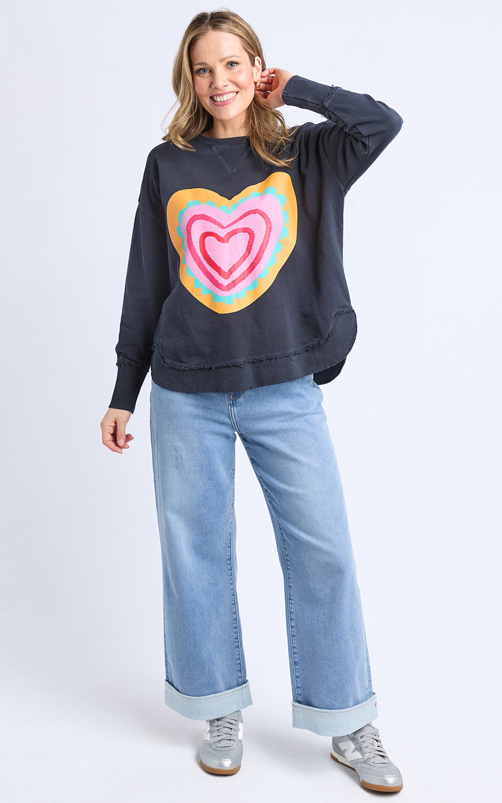 Flaming Heart Crew - Navy