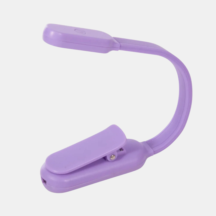 Flexi Clip-On Rechargeable Book Light - Lilac
