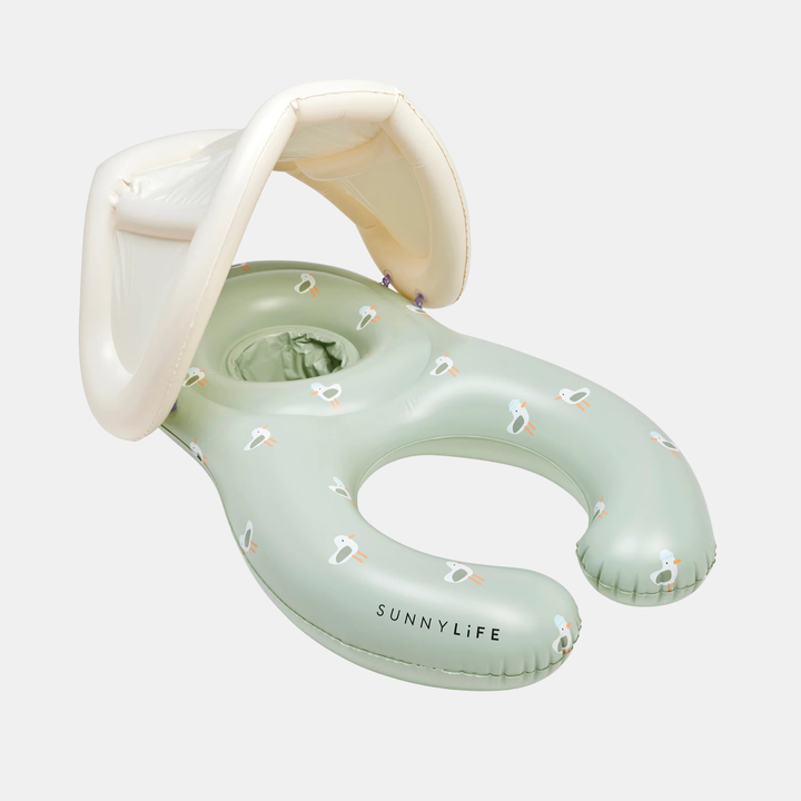 Sunnylife | Float Together Baby Seat Sammy the Seagull Green | Shut the Front Door