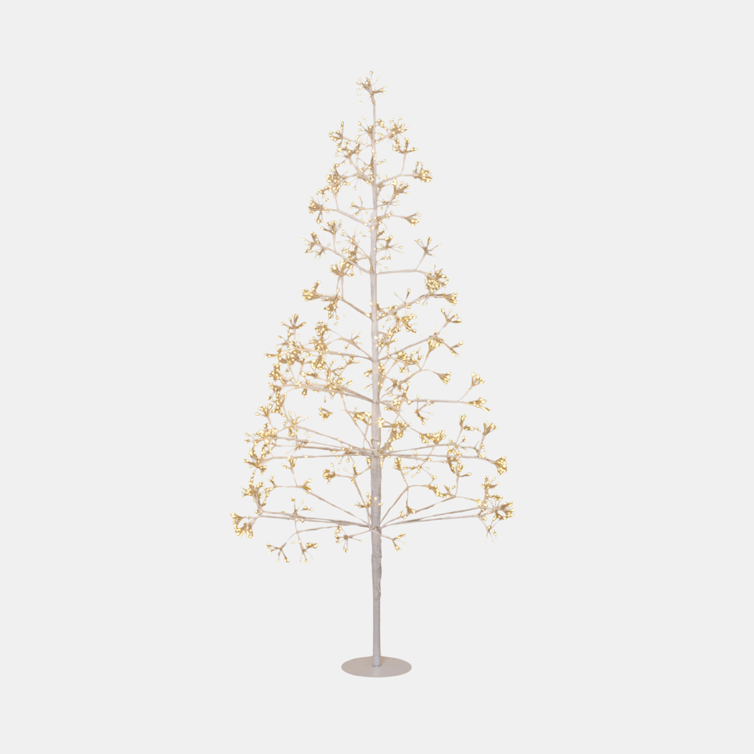 Stellar Haus | Frankfurt Starburst LED Tree - Medium 150cm White | Shut the Front Door