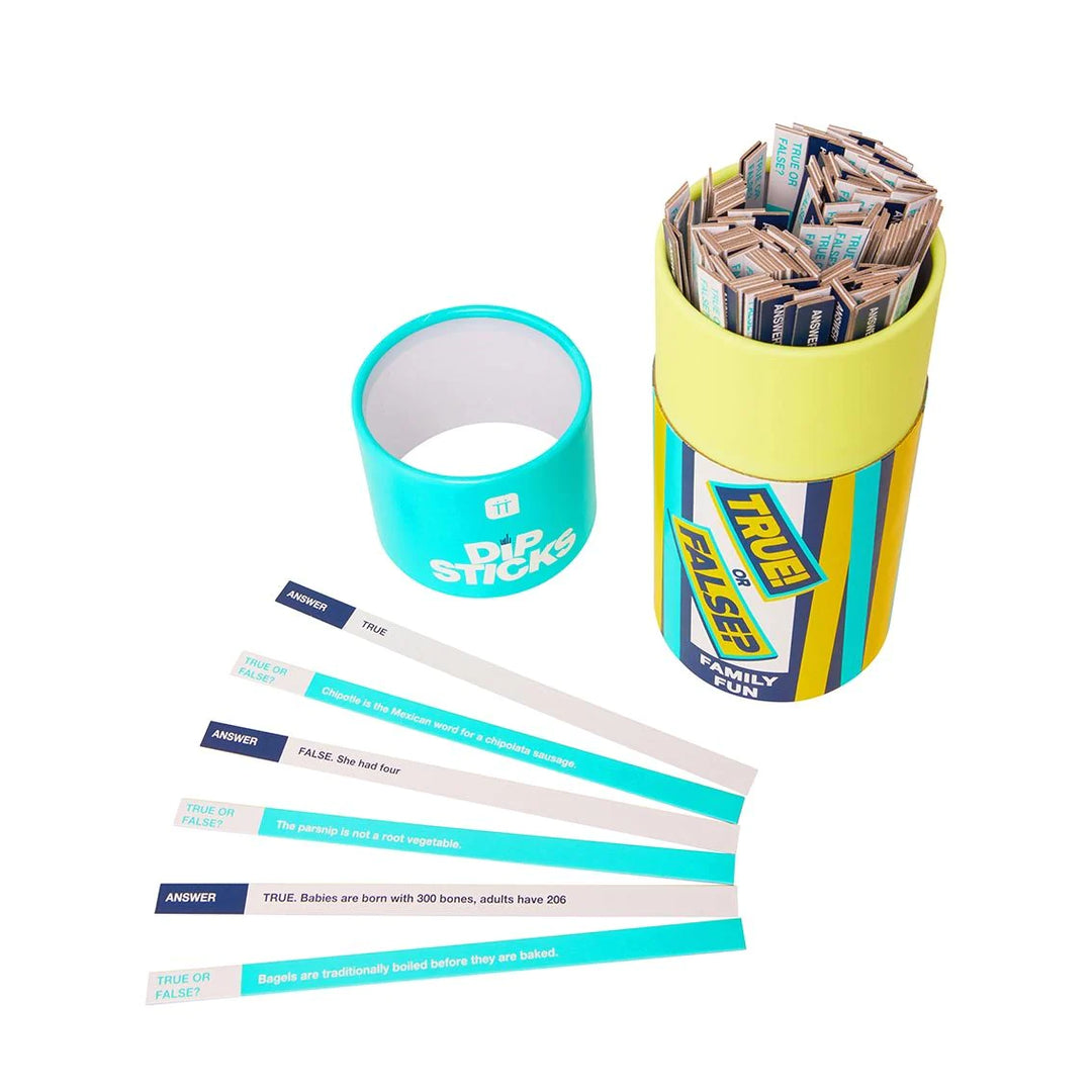 Talking Tables | Dipsticks - True or False Family Game | Shut the Front Door