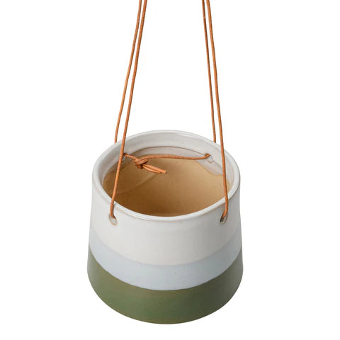 Collectors Hanging Pot Blue & Green 9.5cm