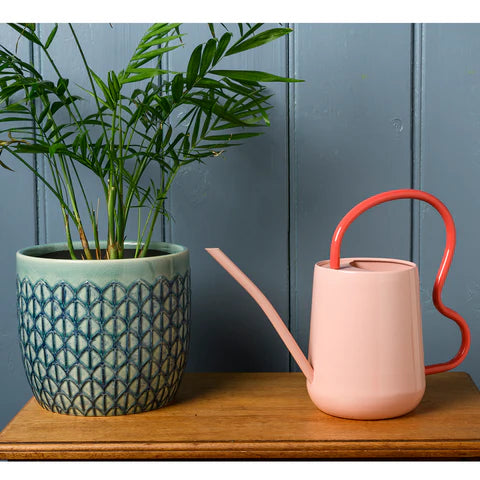 Scalloped Indoor Watering Can - Blush