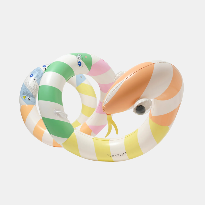 Sunnylife | Giant Inflatable Noodle - Poolside Sorbet Stripe | Shut the Front Door