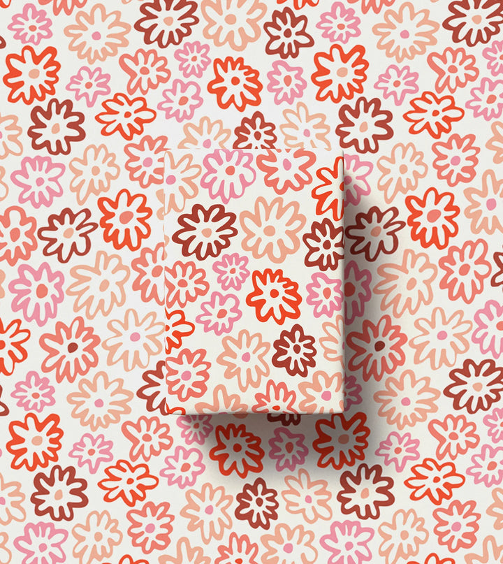 Made Paper | Gift Wrap Roll 3m - Daisy - Multi | Shut the Front Door