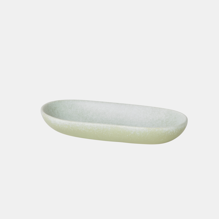 Davis & Waddell | Greta Porcelain Oval Serving Plate Small - Mint | Shut the Front Door