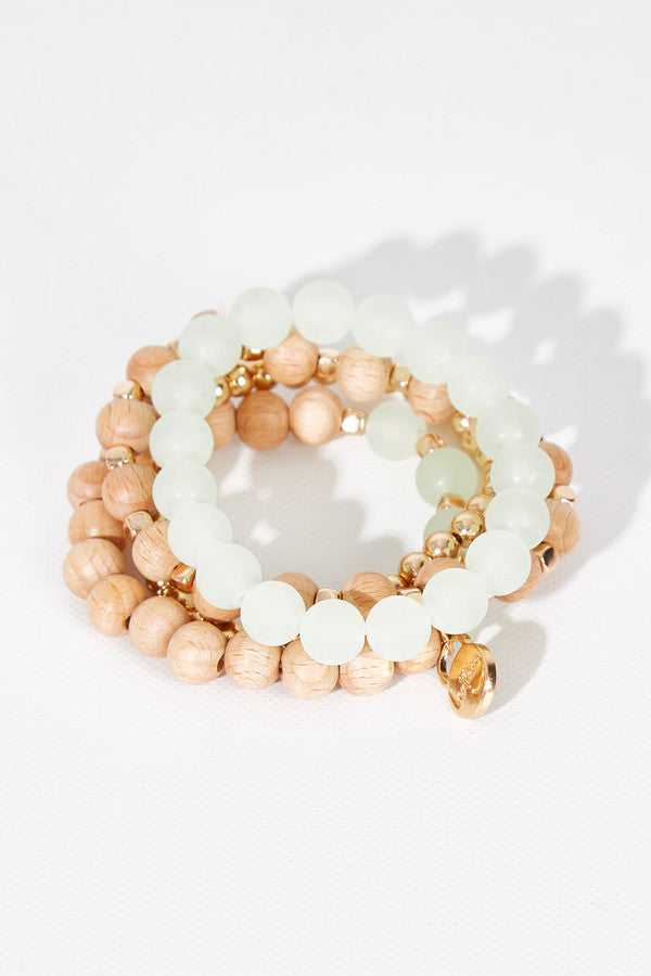 Holiday Accessories | Sunset Bracelet - Green Frosted | Shut the Front Door