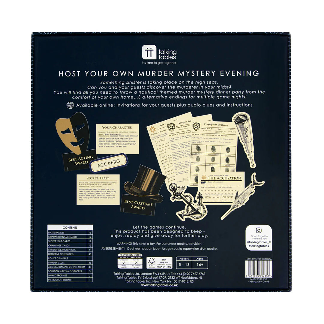 Host Your Own Murder Mystery - On the High Seas