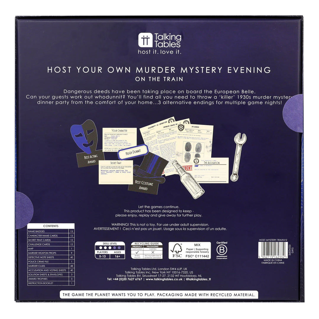 Host Your Own Murder Mystery - On The Train V2