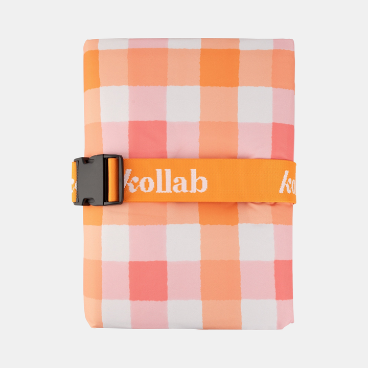 Holiday Picnic Mat - Watermelon Peach Check