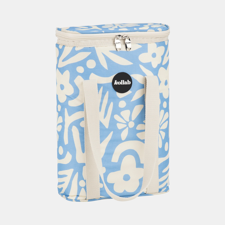 Holiday Wine Cooler Bag - Butter Blue