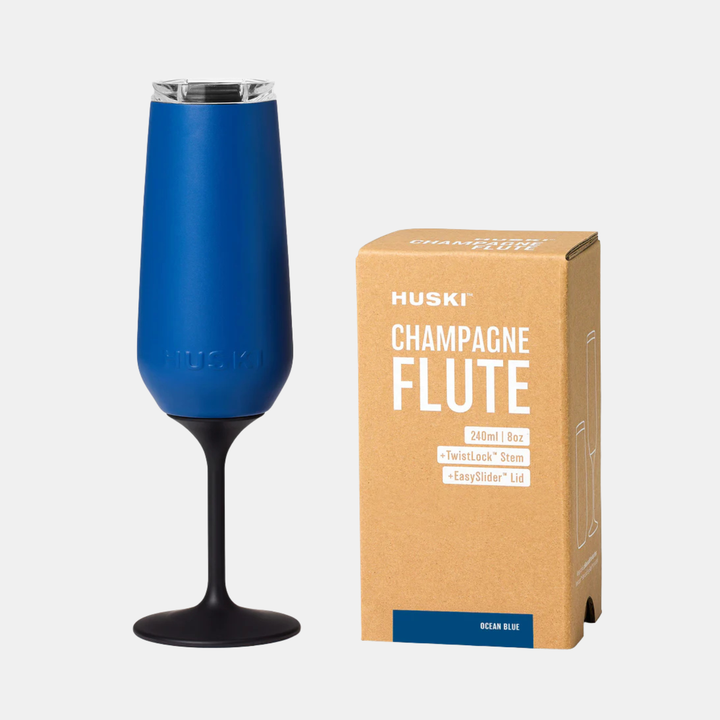 Huski Champagne Flute - Ocean Blue