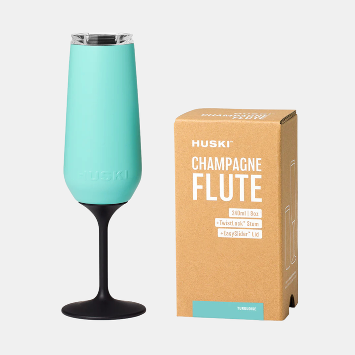 Huski Champagne Flute - Turquoise