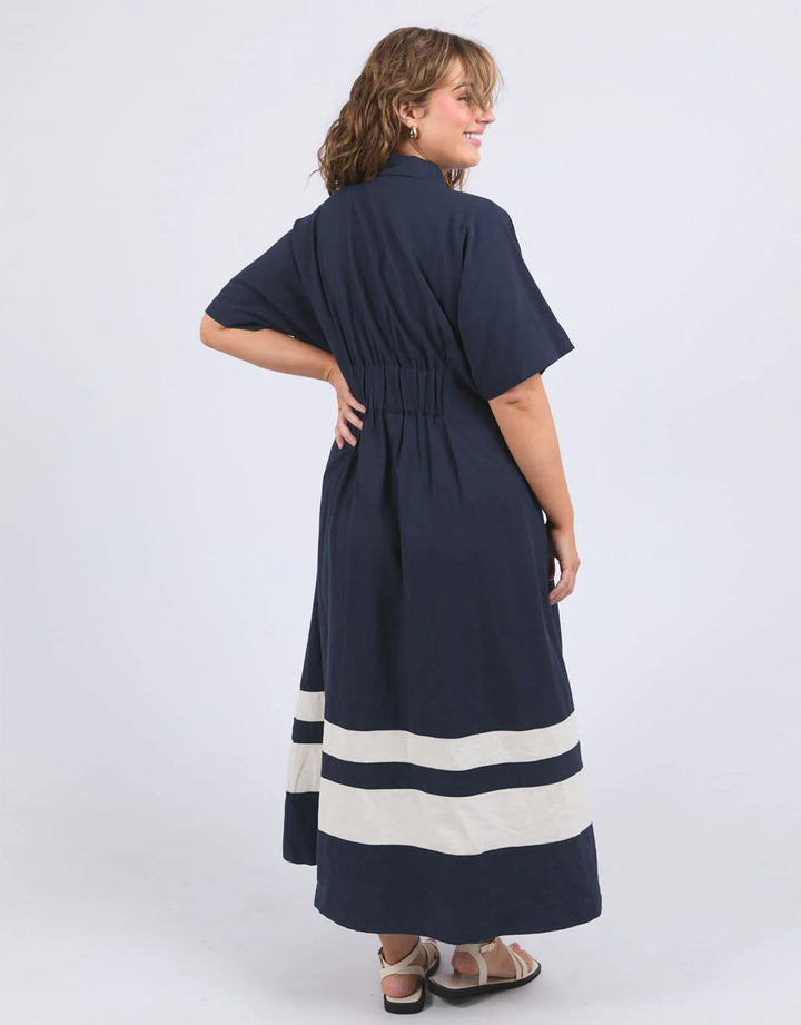 Scarlet Midi Dress - Navy