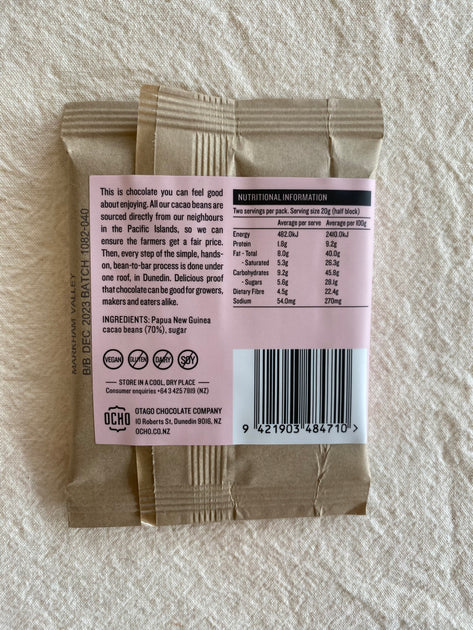 OCHO | Ocho 70% Cacao PNG 40g | Shut the Front Door